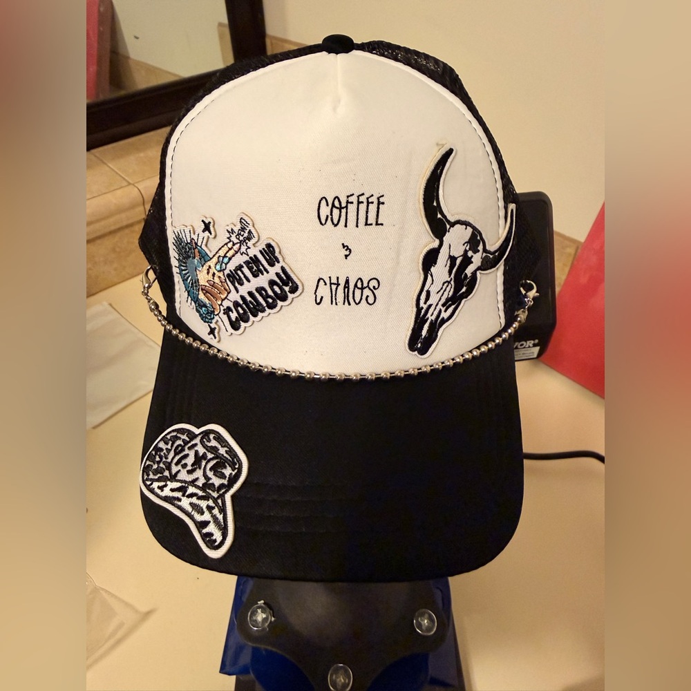 Black and White Trucker Hat